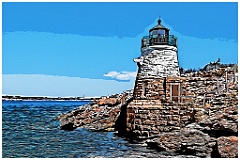 Castle Hill Lighthouse - Digital Painting